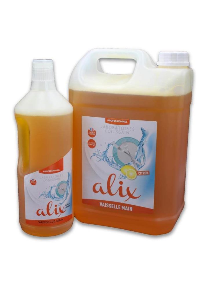 alix vaisselle main citron - laboratoires Logissain, leader français de la lutte anti-nuisibles et l'hygiène professionnelle